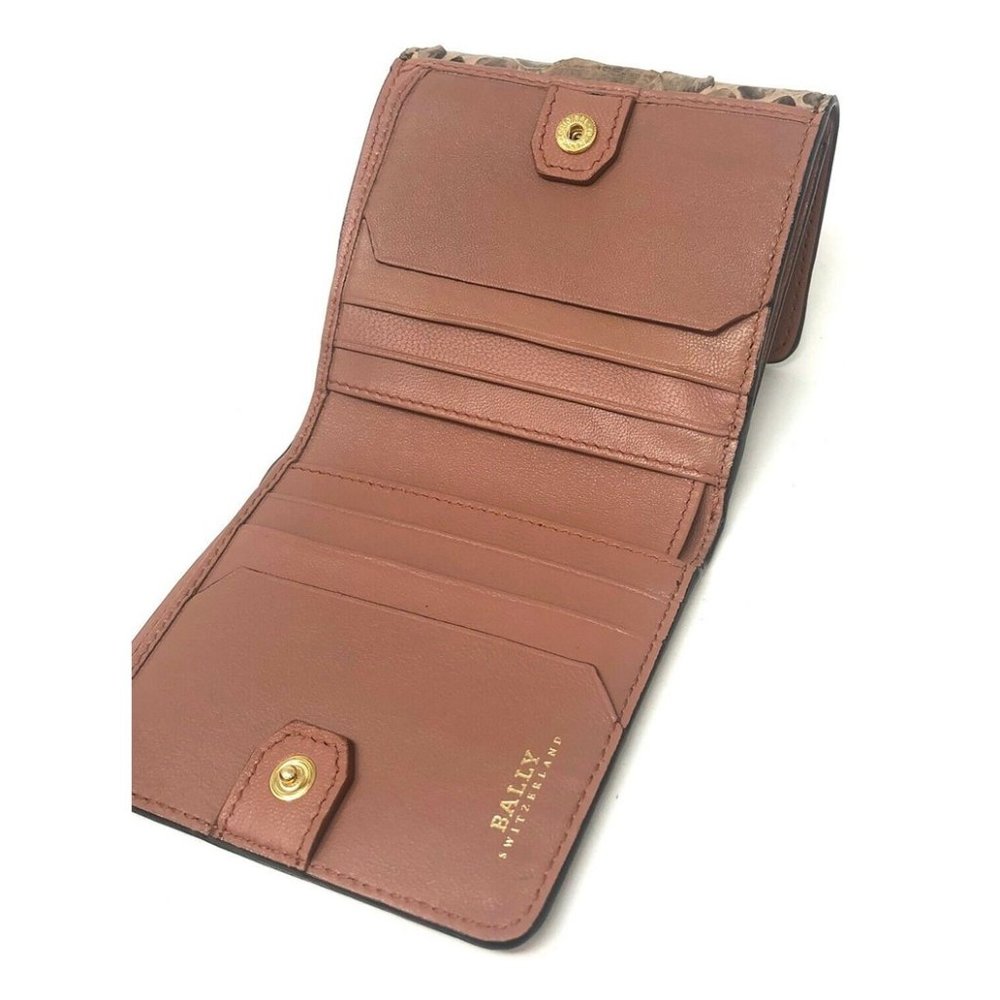 Bally Women's Python Snake Skin Bifold Wallet - Picture 7 of 8